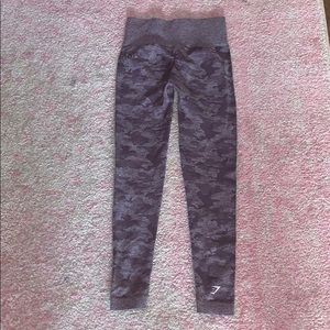 Purple Camo GymShark Leggings